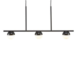 Nordlux Contina Pendant Ceiling Light Black/Opal - Comet Lighting