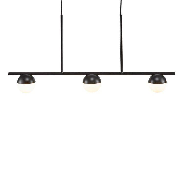 Nordlux Contina Pendant Ceiling Light Black/Opal - Comet Lighting