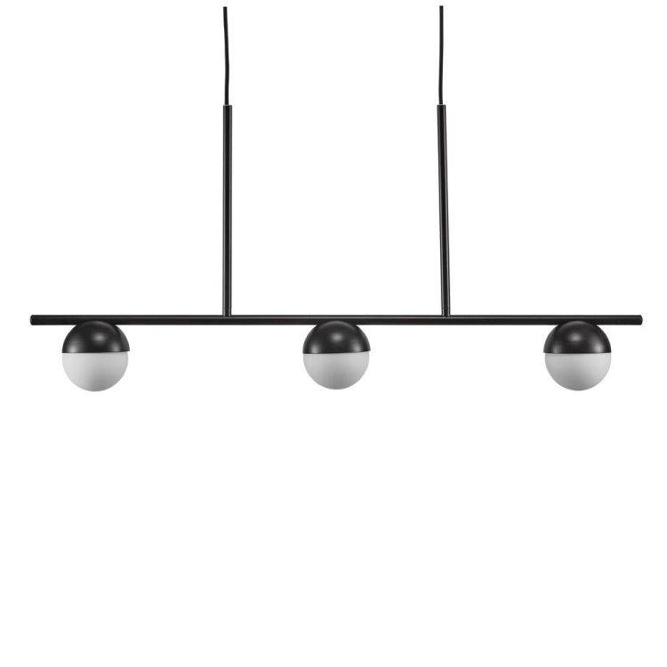 Nordlux Contina Pendant Ceiling Light Black/Opal - Comet Lighting