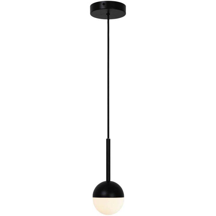 Nordlux Contina Pendant Ceiling Light Black/Opal - Comet Lighting