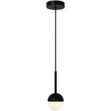 Nordlux Contina Pendant Ceiling Light Black/Opal - Comet Lighting