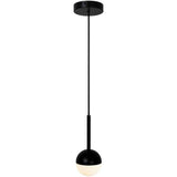 Nordlux Contina Pendant Ceiling Light Black/Opal - Comet Lighting