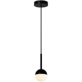 Nordlux Contina Pendant Ceiling Light Black/Opal - Comet Lighting