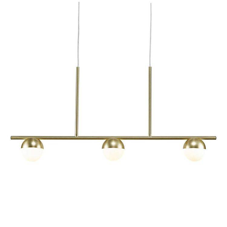 Nordlux Contina Pendant Ceiling Light Brass/Opal - Comet Lighting