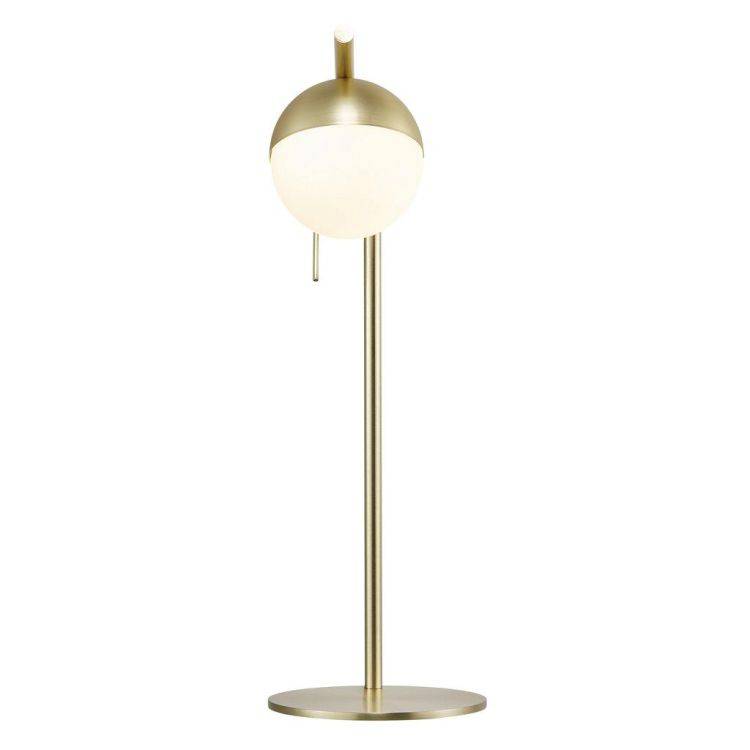 Nordlux Contina Table Lamp Brass/Opal - Comet Lighting