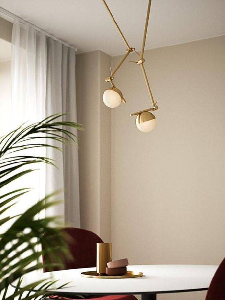 Nordlux Contina Wall Light Brass/Opal - Comet Lighting