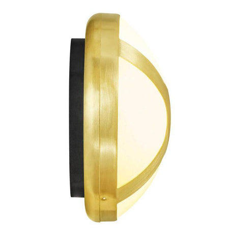 Nordlux Cross 20 Outdoor Wall Light Brass - Comet Lighting