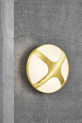 Nordlux Cross 25 Outdoor Wall Light Brass - Comet Lighting