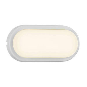 Nordlux Cuba Bright Outdoor Oval Wall Light White/Opal - Comet Lighting