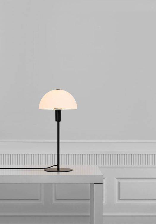 Nordlux Ellen Table Lamp Opal/Black - Comet Lighting