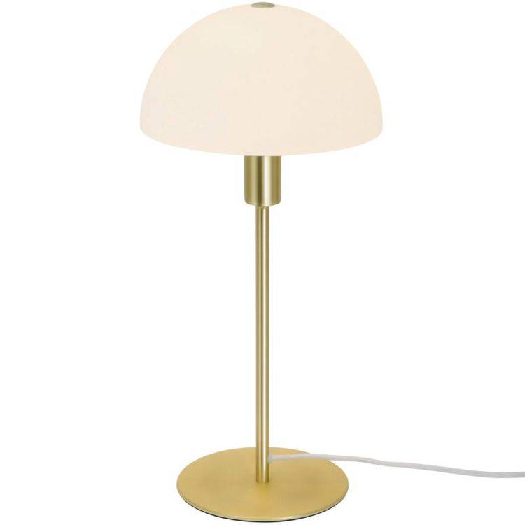 Nordlux Ellen Table Lamp Opal/Brass - Comet Lighting