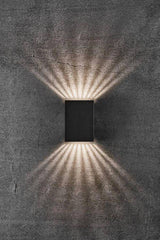 Nordlux Fold 10 Wall Light Black/Clear - Comet Lighting