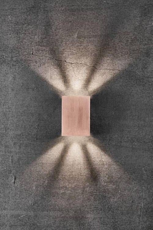 Nordlux Fold 10 Wall Light Copper/Clear - Comet Lighting