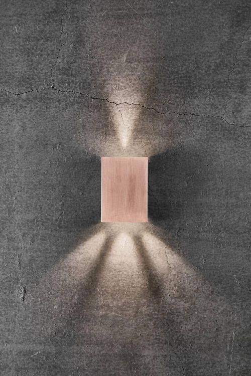 Nordlux Fold 10 Wall Light Copper/Clear - Comet Lighting