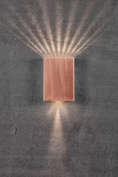 Nordlux Fold 15 Wall Light Copper/Clear - Comet Lighting