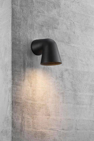 Nordlux Front Single Outdoor Wall Light Black - Comet Lighting