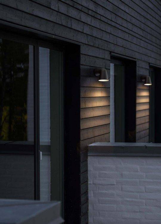 Nordlux Front Single   Outdoor Wall Light Black - Comet Lighting