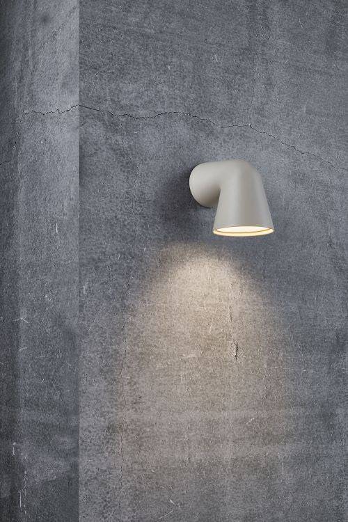 Nordlux Front Single Wall light Sanded - Comet Lighting