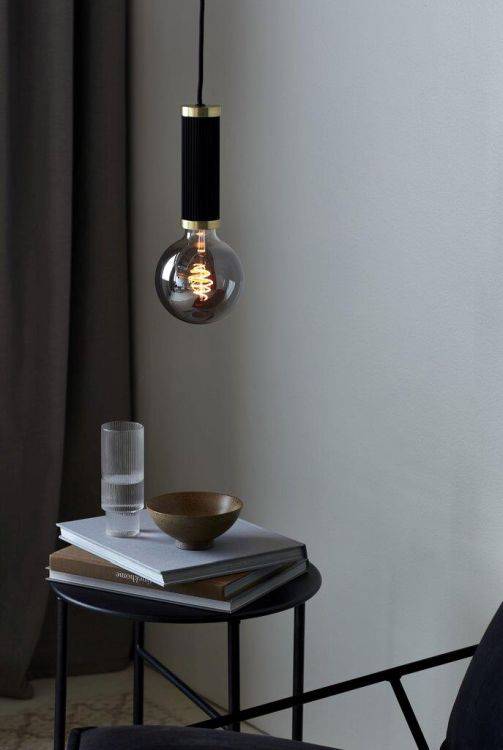 Nordlux Galloway Pendant Ceiling Light Black/Brass - Comet Lighting