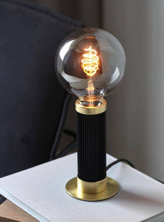 Nordlux Galloway Table Lamp Black/Brass - Comet Lighting