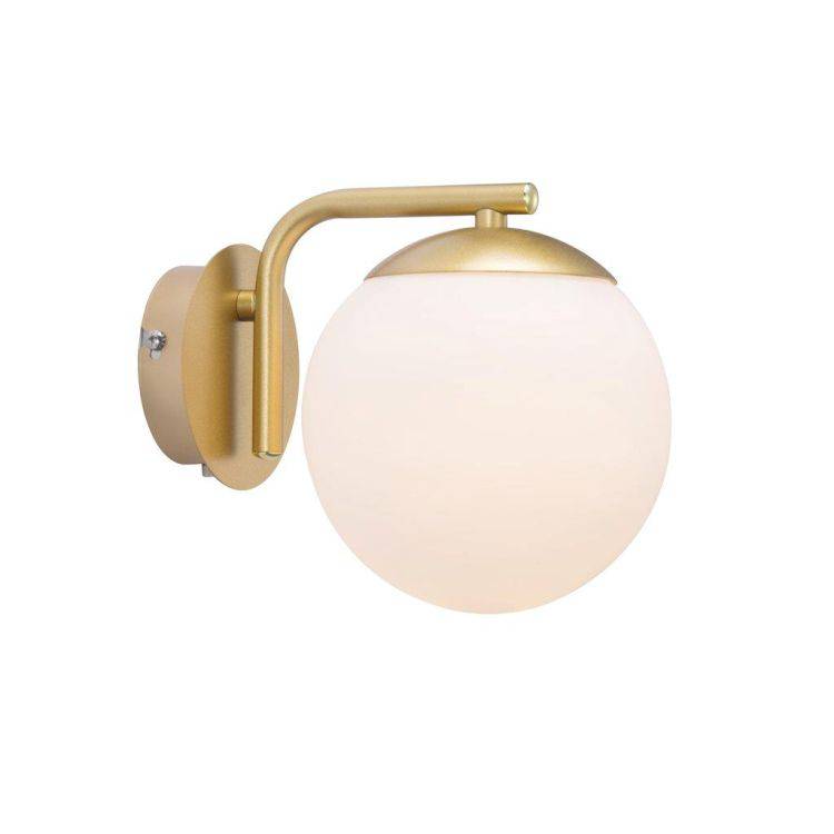 Nordlux Grant Wall Light Brass/Opal white - Comet Lighting