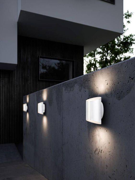 Nordlux Grip Outdoor Up/Down Wall Light White - Comet Lighting