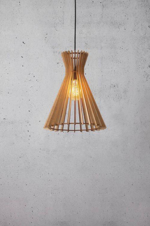 Nordlux Groa 34 Pendant Ceiling Light Wood - Comet Lighting