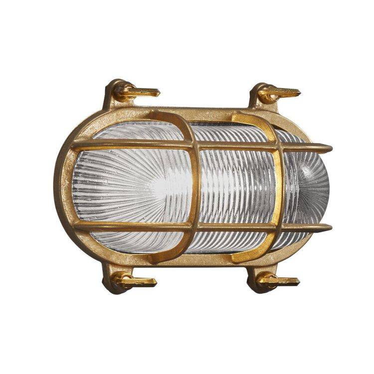 Nordlux Helford Outdoor Wall Light Brass - Comet Lighting