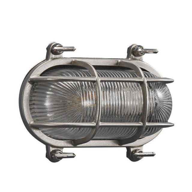 Nordlux Helford Outdoor Wall Light Nickel - Comet Lighting