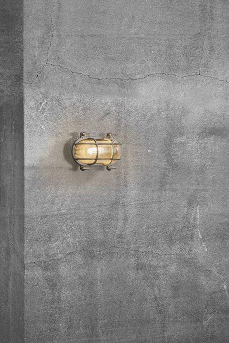 Nordlux Helford Outdoor Wall Light Nickel - Comet Lighting