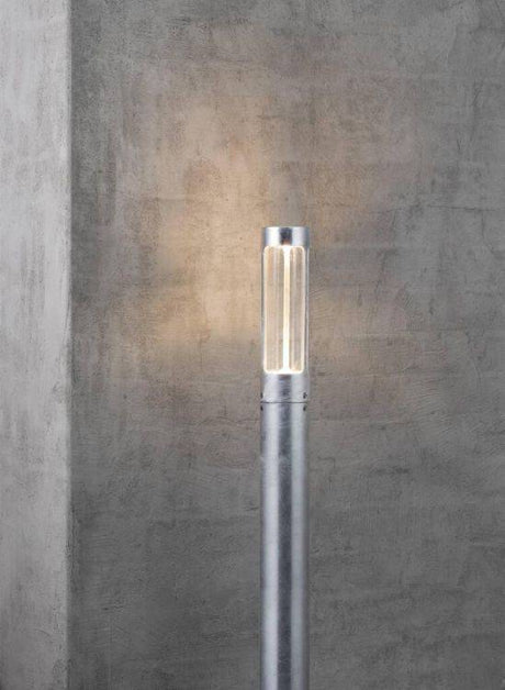 Nordlux Helix Pillar Light Galvanised Steel - Comet Lighting