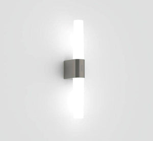 Nordlux Helva Double Wall Light Brushed Nickel - Comet Lighting