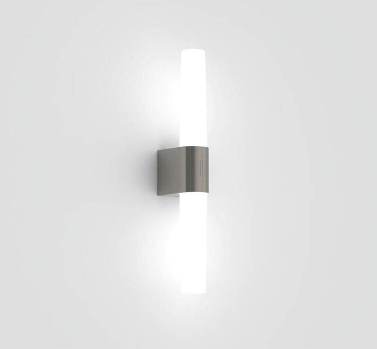 Nordlux Helva Double Wall Light Brushed Nickel - Comet Lighting