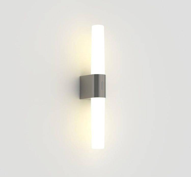 Nordlux Helva Double Wall Light Brushed Nickel - Comet Lighting