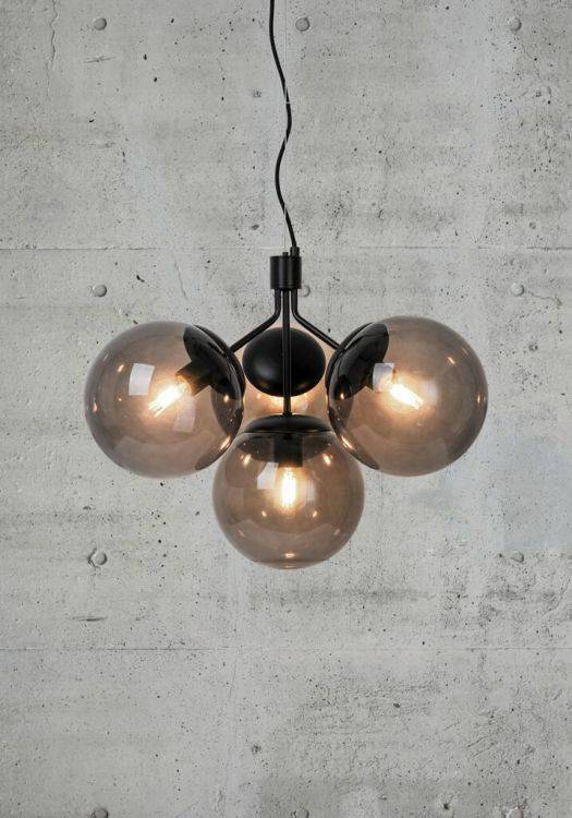 Nordlux Ivona 4Lt Pendant Ceiling Light Black - Comet Lighting