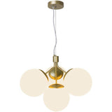 Nordlux Ivona 4Lt Pendant Ceiling Light Brass - Comet Lighting