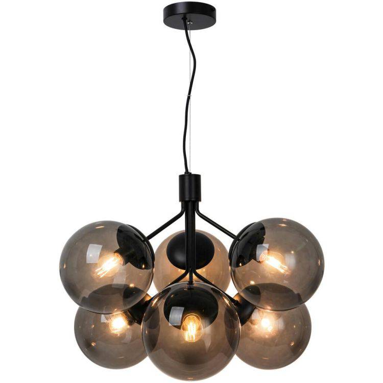 Nordlux Ivona 6Lt Pendant Ceiling Light Black - Comet Lighting