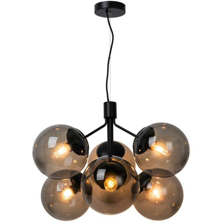 Nordlux Ivona 6Lt Pendant Ceiling Light Black - Comet Lighting