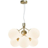 Nordlux Ivona 6Lt Pendant Ceiling Light Brass - Comet Lighting