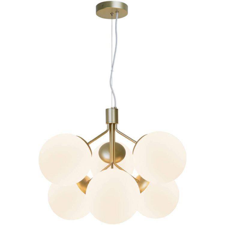 Nordlux Ivona 6Lt Pendant Ceiling Light Brass - Comet Lighting