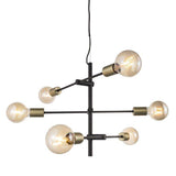 Nordlux Josefine 6-Light Pendant Ceiling Light Matt Black - Comet Lighting