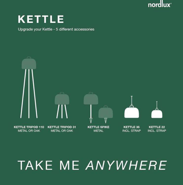 Nordlux Kettle Tripod 100 Brown for Kettle Lights - Comet Lighting