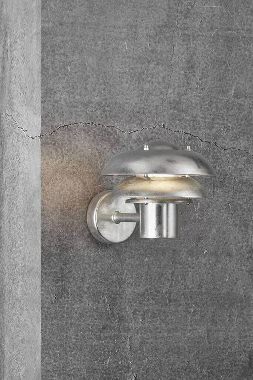 Nordlux Kurnos 20 Outdoor Wall Light Galvanised - Comet Lighting