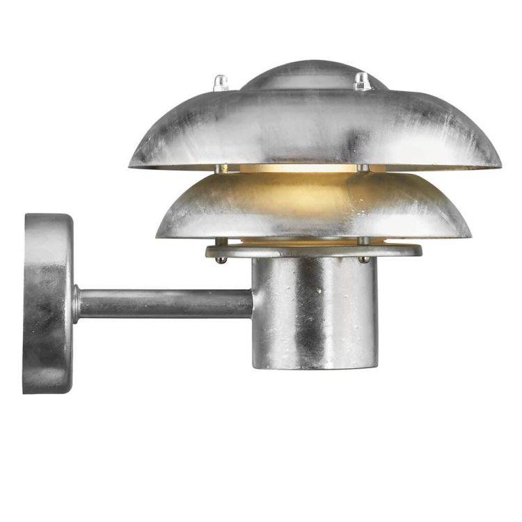 Nordlux Kurnos 20 Outdoor Wall Light Galvanised - Comet Lighting