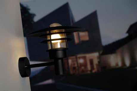 Nordlux LÃ¸nstrup 32 Outdoor Wall Light Black - Comet Lighting