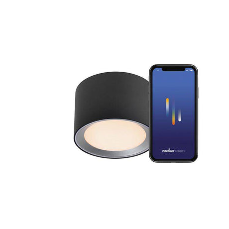 Nordlux Landon Smart Ceiling light Black - Comet Lighting