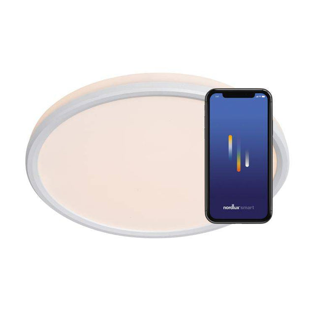 Nordlux Liva Smart Colour Ceiling light White - Comet Lighting