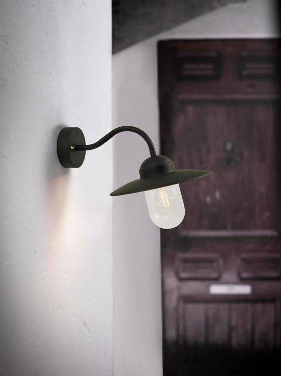 Nordlux Luxembourg Outdoor Wall Light Black - Comet Lighting