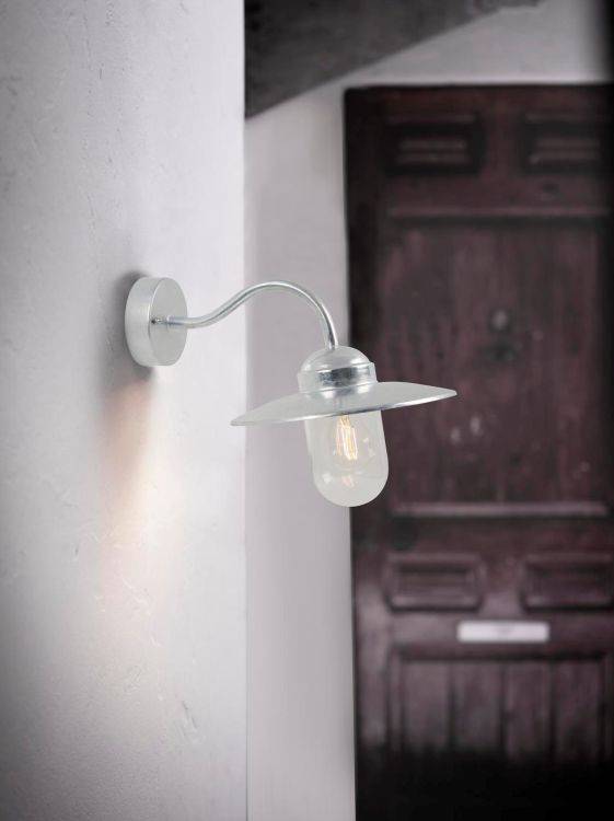 Nordlux Luxembourg Outdoor Wall Light Galvanized - Comet Lighting