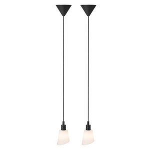 Nordlux Molli Pendant Ceiling Light Black/Opal - Comet Lighting